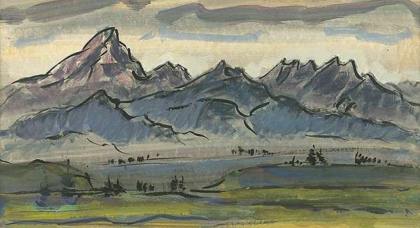 Vojtech Mensatoris – Tatry od Važca 