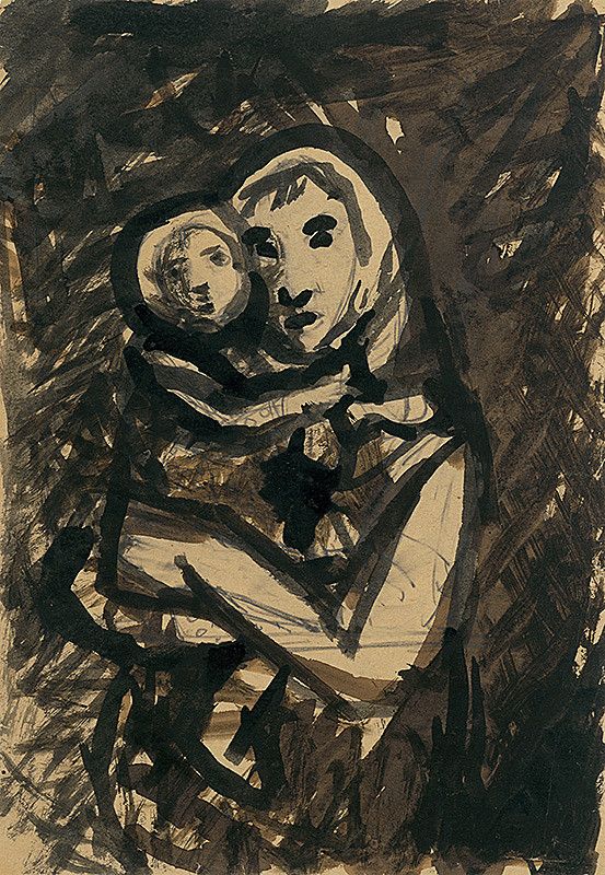 Ján Mudroch – Stojaca matka s dieťaťom