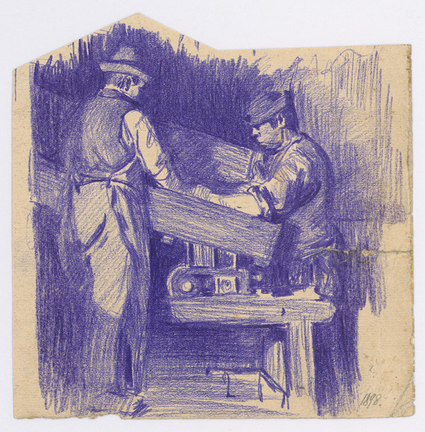 Peter Július Kern – Garbiari pri stroji 