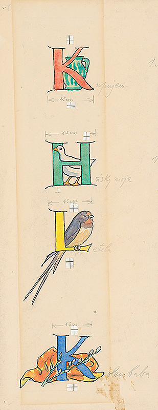 Jan Hála – Iniciálky K, D, K, L 