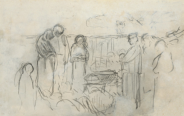 Ladislav Mednyánszky – Nad rakvou 