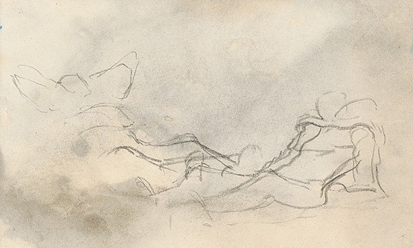 Ladislav Mednyánszky – Štúdia pololežiacich 