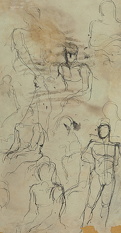 Ladislav Mednyánszky – Štúdia mužských postáv 