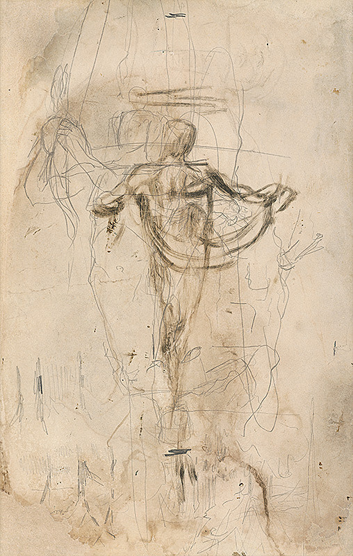 Ladislav Mednyánszky – Štúdia stojacej postavy 