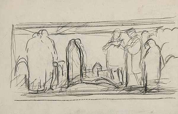 Ladislav Mednyánszky – Štúdia smútiacich 