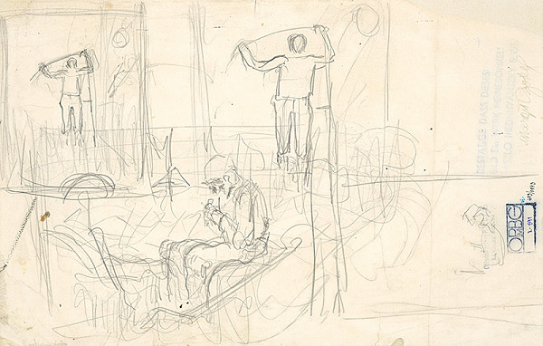 Ladislav Mednyánszky – Štúdia kosca 