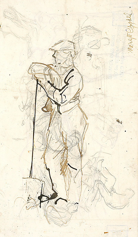 Ladislav Mednyánszky – Štúdia muža s lopatou 