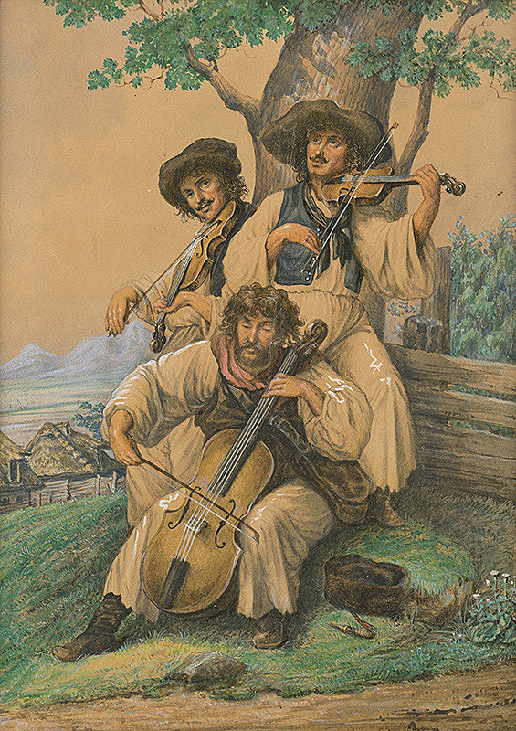 Slovenský maliar z 19. storočia – Cigánska muzika