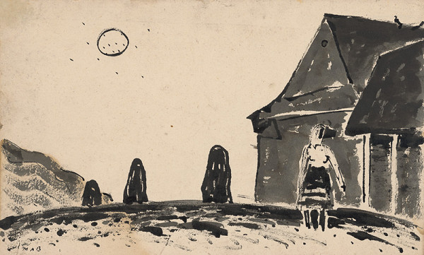 Miloš Alexander Bazovský – Pred chalupou 