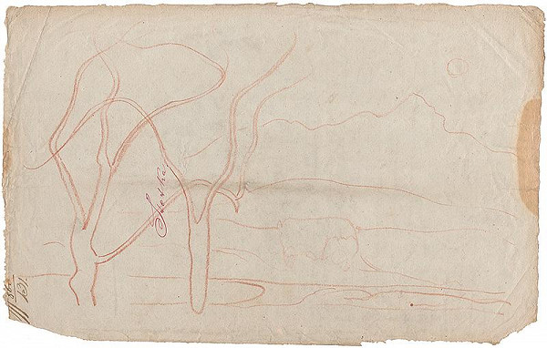 Miloš Alexander Bazovský – Štúdia dvoch stromov 