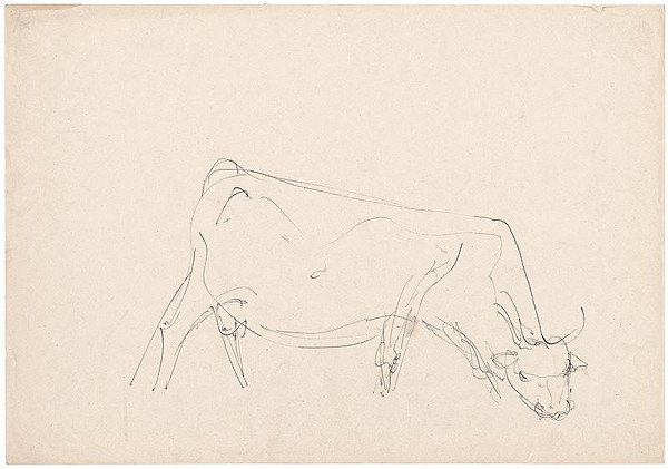 Miloš Alexander Bazovský – Štúdia kravy 