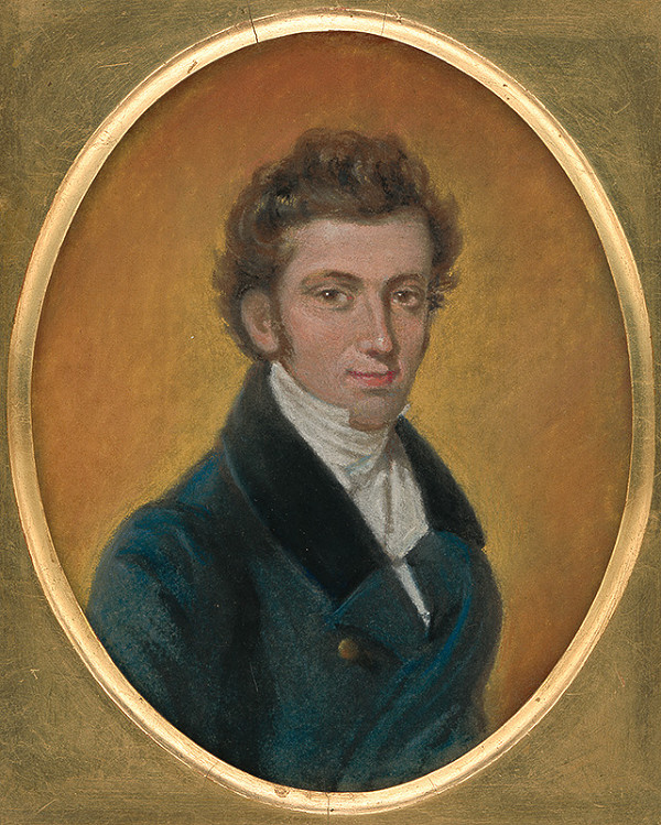 Slovenský maliar z 1. polovice 19. storočia – Portrét mladého muža