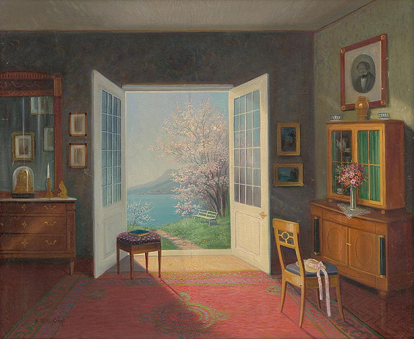 Hermann Klingsbögl – Interiér izby 