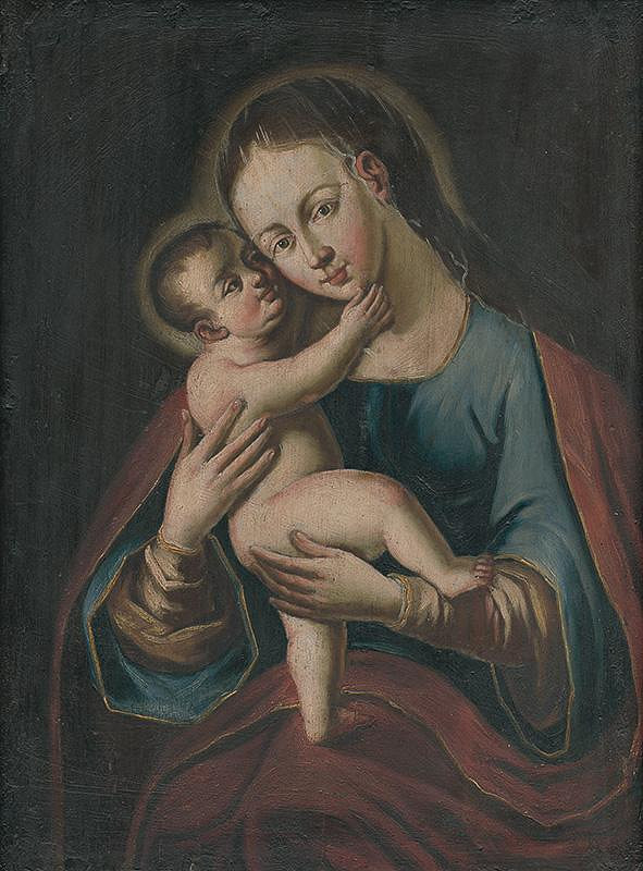 Slovenský maliar z 2. polovice 18. storočia – Madona s dieťaťom