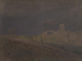 Ladislav Mednyánszky – Krajina s oráčom 