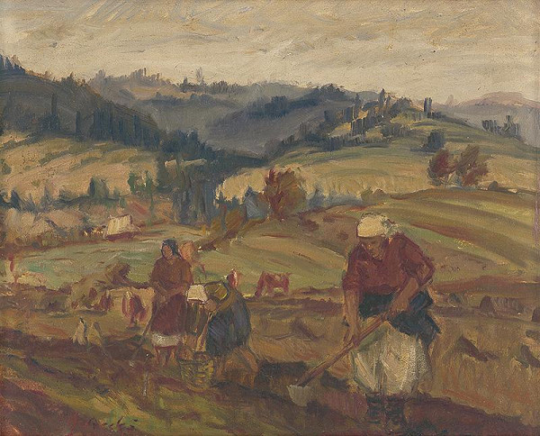 Mária Medvecká – Kopanie zemiakov 