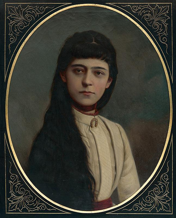 Slovenský autor z 2. polovice 19. storočia – Portrét Idy Hammerschmiedtovej