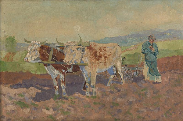 Joža Úprka – Oráč s volkami 