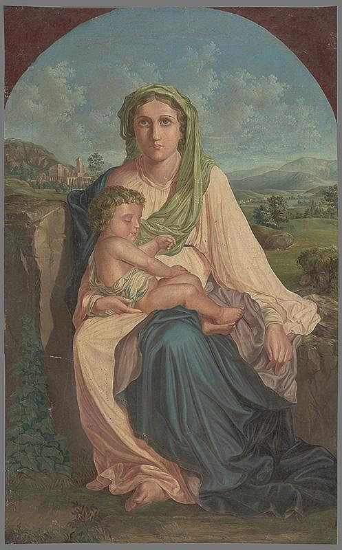 Slovenský autor z 1. polovice 19. storočia – Madona s dieťaťom