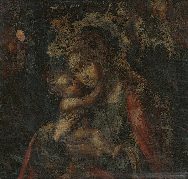 Taliansky maliar z 2. polovice 18. storočia – Madona s Ježiškom 