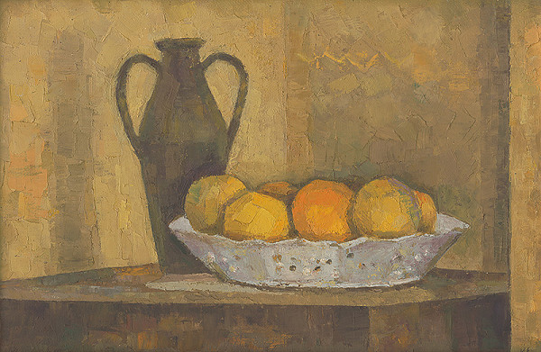 Karol Feňveš – Zátišie s pomarančami