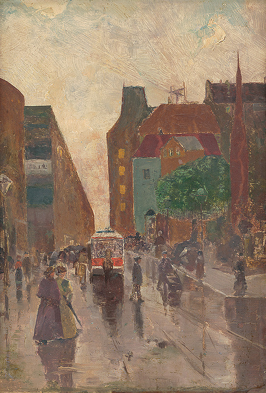 Teodor Jozef Mousson – Montmartre v daždi