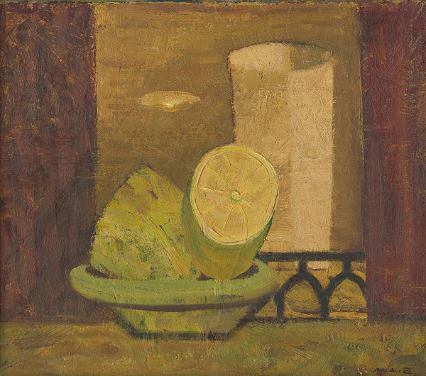 Miloš Alexander Bazovský – Zátišie s citrónom