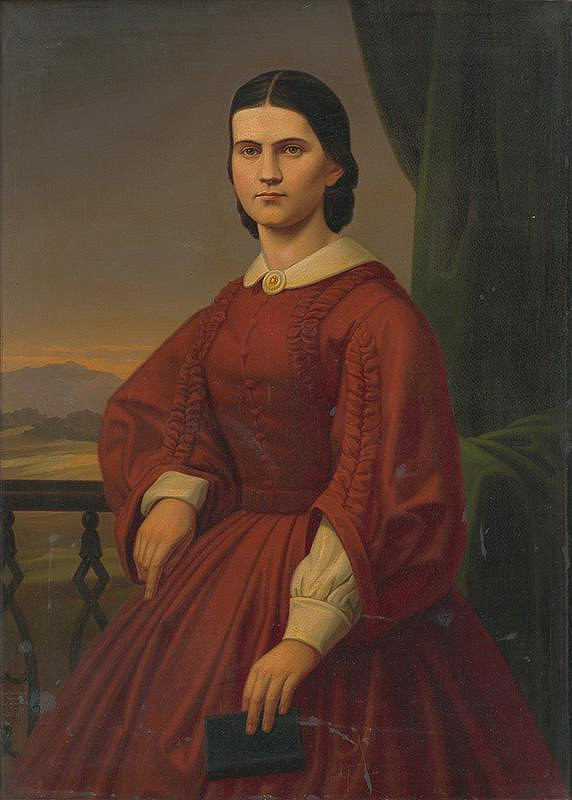 Jozef Božetech Klemens – Portrét Ľudmily Jesenskej rod.Kuzmány 