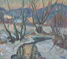 Eduard Tholt – Zima na Liptove II. 