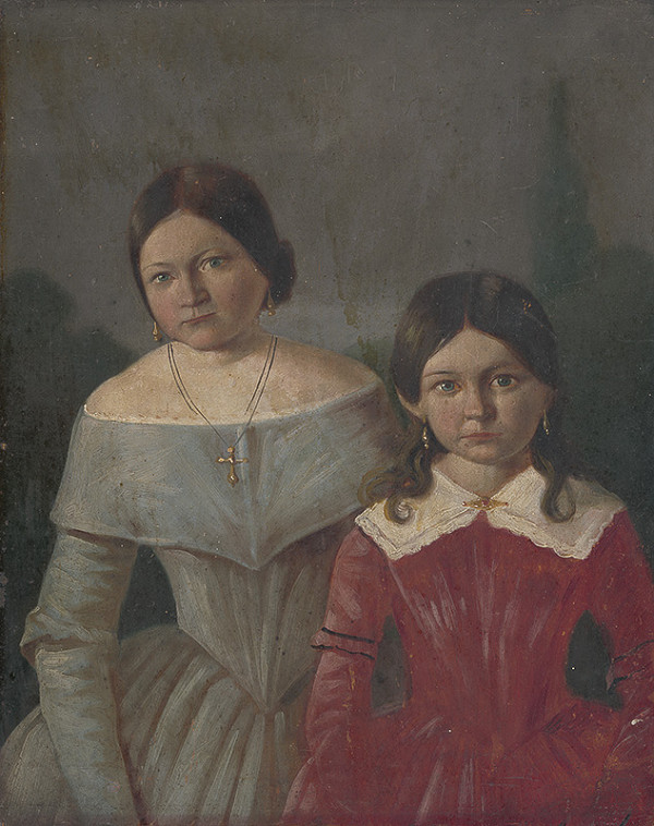 Slovenský maliar z 19. storočia – Dvojportrét