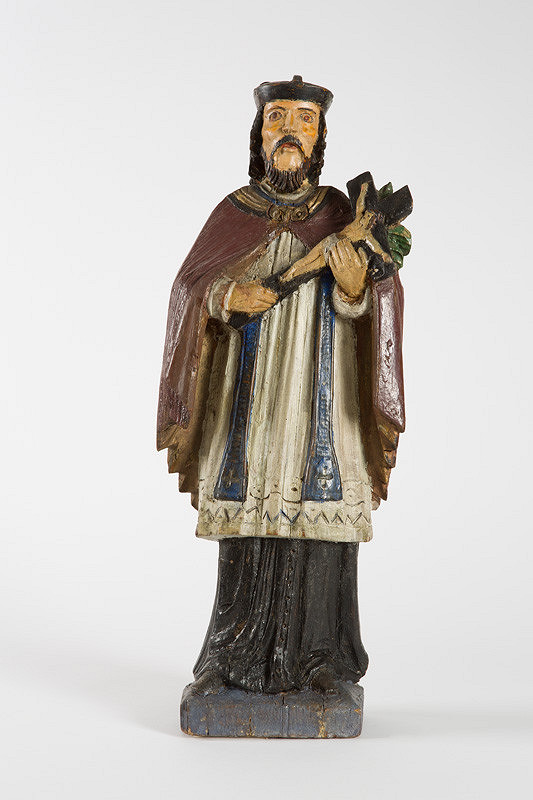 Slovenský ľudový rezbár z 19. storočia – Sväty Ján Nepomucky 