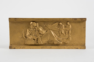 Rudolf Pribiš – Mohyla pamätníka Jankov vŕšok-pravý reliéf 