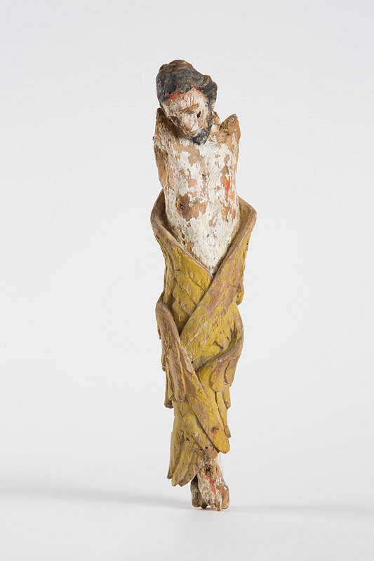 Slovenský ľudový rezbár z 1. polovice 19. storočia – Torzo tela ukrižovaného Krista z výjavu Stigmatizácia sv. Františka z Assisi 