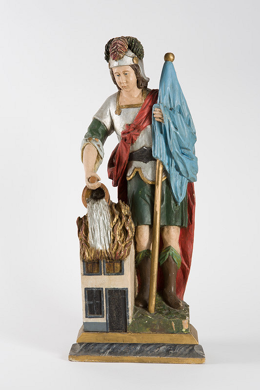 Slovenský ľudový rezbár z 19. storočia – Sv. Florián 