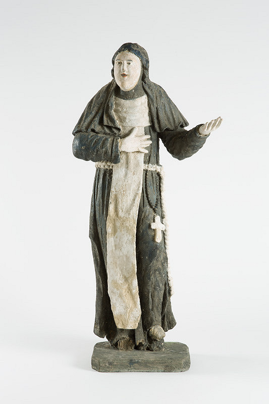 Slovenský ľudový rezbár z 1. polovice 19. storočia – Sv. Katarína Sienská 