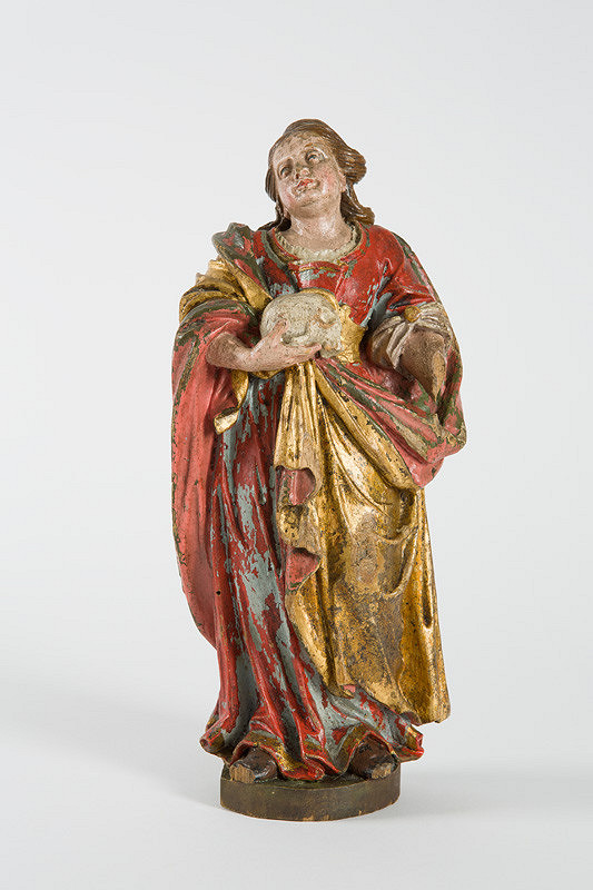Slovenský ľudový rezbár z 19. storočia – Sv. Mária Magdaléna 
