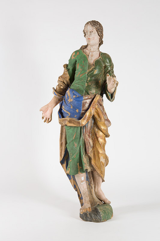 Slovenský ľudový rezbár z prelomu 18. - 19. storočia – Svätý Ján Apoštol 