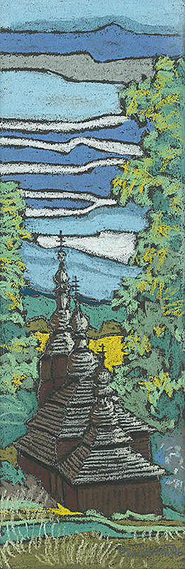 Ján Šimo-Svrček – Drevený kostolík Miroľa 