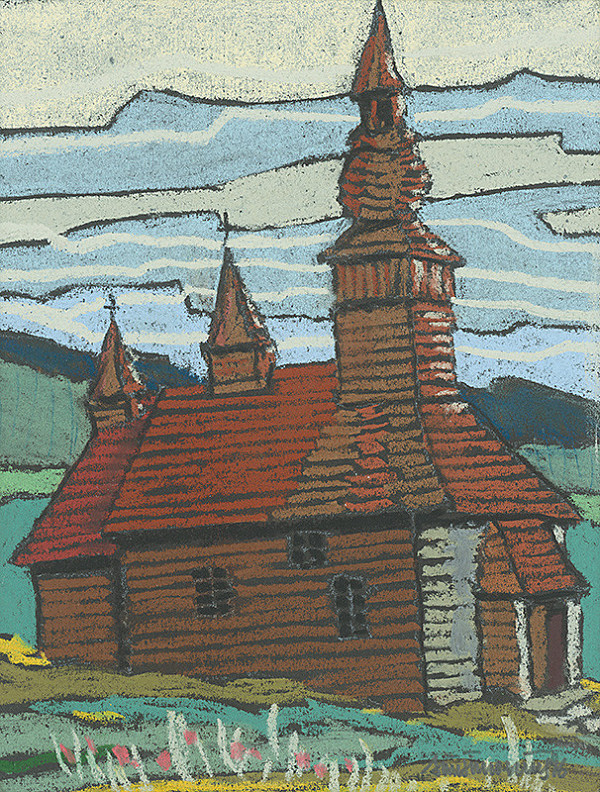 Ján Šimo-Svrček – Drevený kostolík Hraničné 