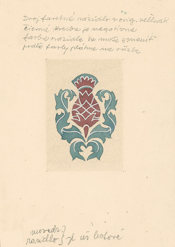 Emil Makovický – Ornamentálna vigneta, Návrh na razidlo na knižnú obálku 