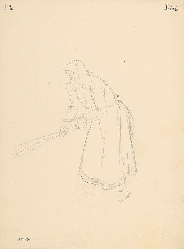 Emil Makovický – Žena s motykou 