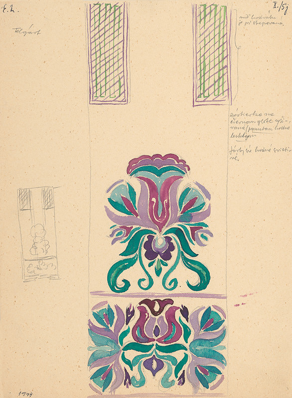 Emil Makovický – Detail výšivky III. 