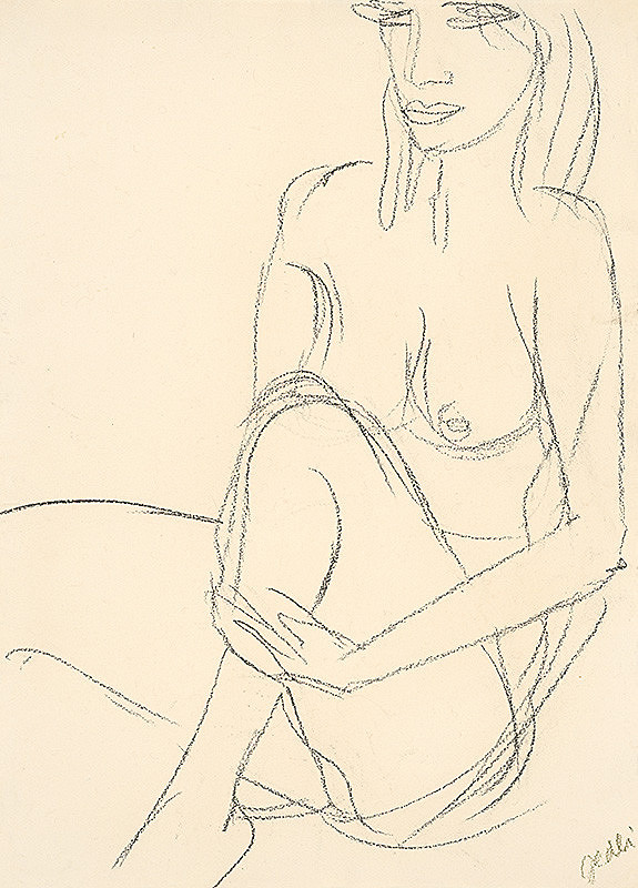 Petr Jedlička – Štúdia ženského aktu II. 