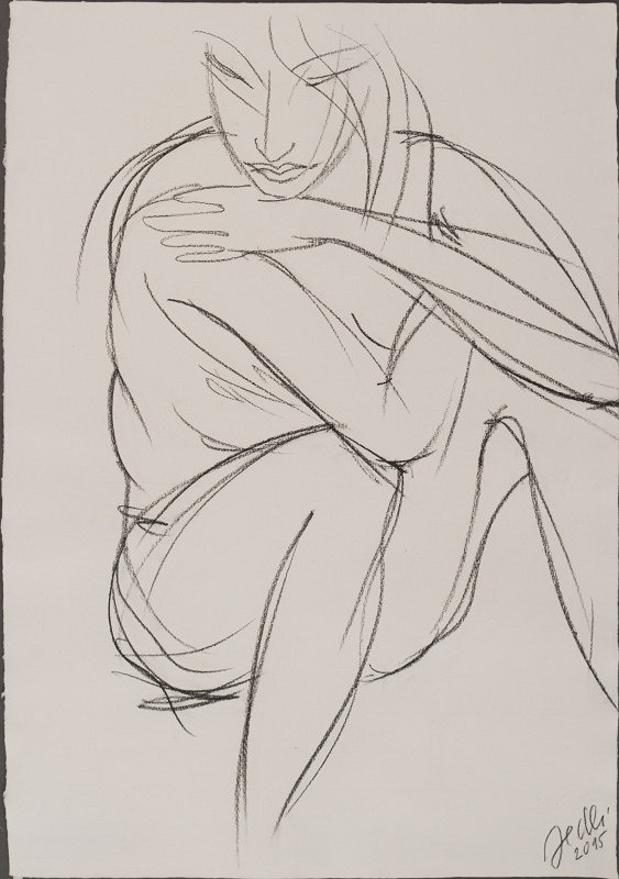 Petr Jedlička – Štúdia ženského aktu VI. 