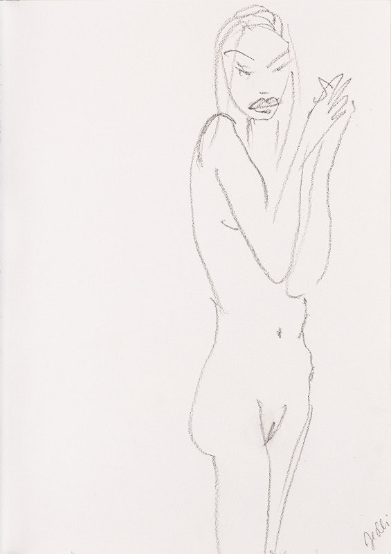 Petr Jedlička – Štúdia ženského aktu VIII. 