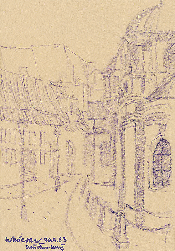 Ján Šimo-Svrček – Wróclaw - barokový kostol 