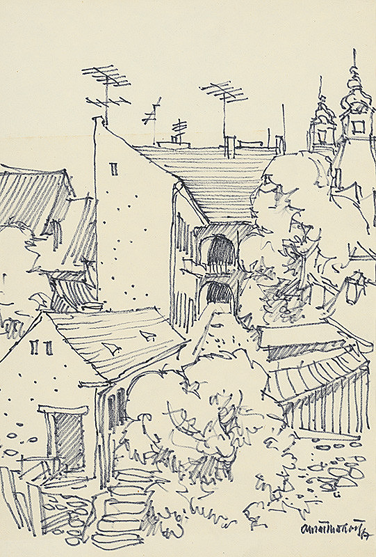 Ján Šimo-Svrček – Meštianske domy s redutou 