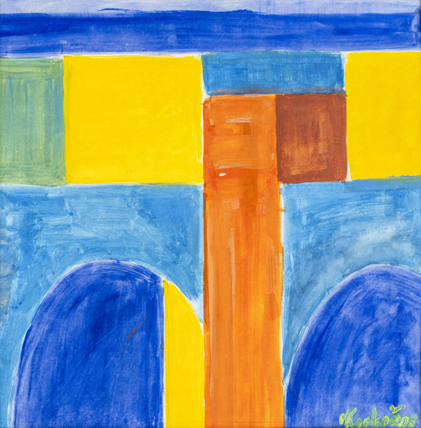 Otto Korkoš – Plošná farebná variácia reliéfnych tvarov 