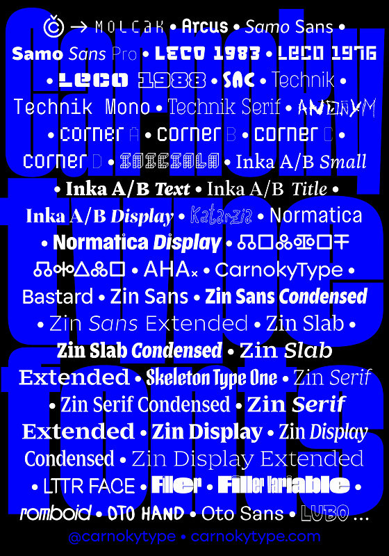 Samuel Čarnoký – CarnokyType Fonts 