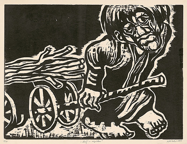 František Hübel – Muž s vozíkom 